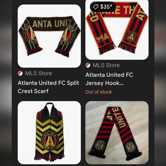 Atlanta United FC 17 Season Ticket Member Soccer Scarf - Picture 3 of 7